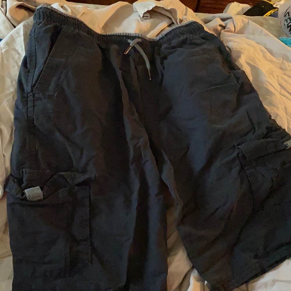 Rustic blue cargo shorts